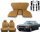Set Sitzbezüge ab Bj. 85 + Rückbank klappbar + Gurte für Mercedes SL 107 Dattel