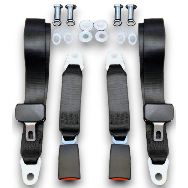 Set Sitzbezüge ab Bj. 85 + Rückbank klappbar + Teppichsatz + Gurte für Mercedes SL 107 Dattel