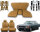 Set Sitzbezüge ab Bj. 85 + Rückbank klappbar + Teppichsatz + Gurte für Mercedes SL 107 Dattel