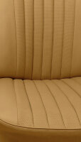 Set Sitzbezüge bis Bj. 84 + Rückbank starr für Mercedes SL 107 Dattel