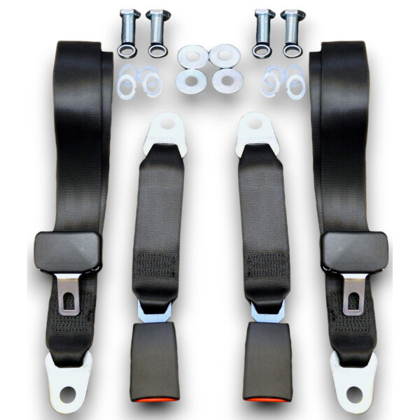 Set Sitzbezüge bis Bj. 84 + Rückbank starr + Gurte für Mercedes SL 107 Dattel