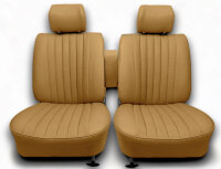 Set Sitzbezüge bis Bj. 84 + Rückbank starr + Gurte für Mercedes SL 107 Dattel