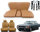 Set Sitzbezüge bis Bj. 84 + Rückbank starr + Gurte für Mercedes SL 107 Dattel