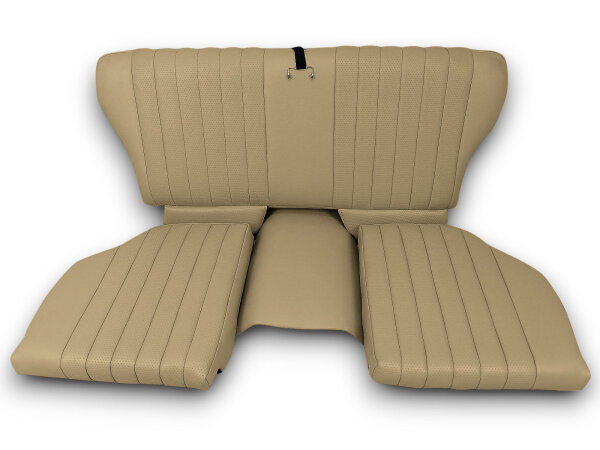 Set Sitzbezüge ab Bj. 85 + Rückbank klappbar + Teppichsatz für Mercedes SL 107 Beige