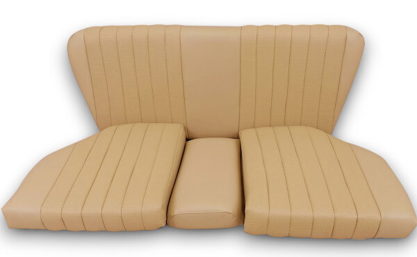 Set Sitzbezüge bis Bj. 84 + Rückbank starr + Gurte für Mercedes SL 107 Beige