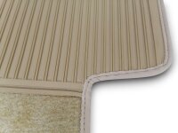 Set Sitzbezüge ab Bj. 85 + Rückbank starr + Teppichsatz + Gurte für Mercedes SL 107 Beige