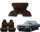 Set Sitzbezüge bis Bj. 84 + Rückbank klappbar für Mercedes SL 107 Braun