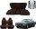 Set Sitzbezüge ab Bj. 85 + Rückbank starr + Gurte für Mercedes SL 107 Braun
