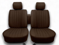Set Sitzbezüge ab Bj. 85 + Rückbank starr + Teppichsatz für Mercedes SL 107 Braun