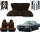Set Sitzbezüge ab Bj. 85 + Rückbank starr + Teppichsatz + Gurte für Mercedes SL 107 Braun