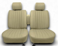 Set Sitzbezüge ab Bj. 85 + Rückbank starr für Mercedes SL 107 Pergament