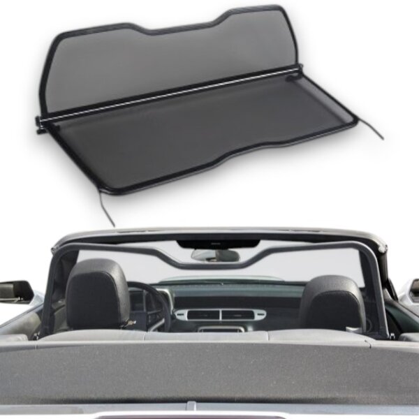 Windschott Spiegel design passend für Chevrolet Camaro 5 in schwarz