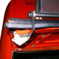 Windschott passend für Fiat 850 Spider in schwarz