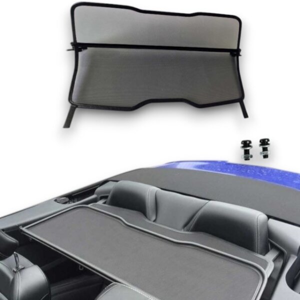 Windschott Spiegeldesign passend für Ford Mustang 6 7 in schwarz