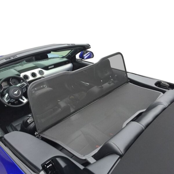 Windschott Spiegeldesign passend für Ford Mustang 6 7 in schwarz