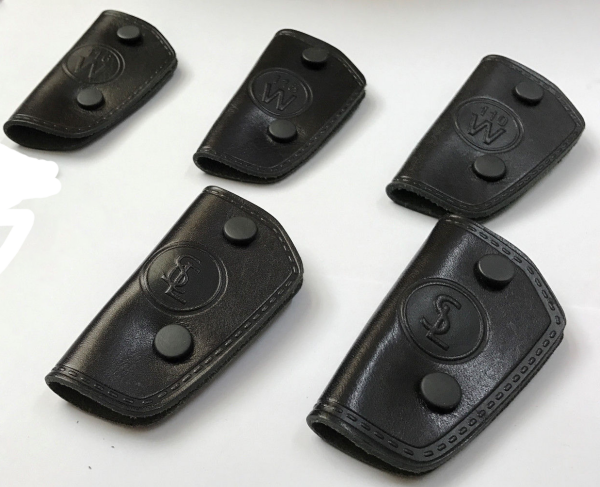 Echtleder Schlüsseltasche Schlüsseletui  für Mercedes Echtleder W110 W115 SLC W116 schwarz