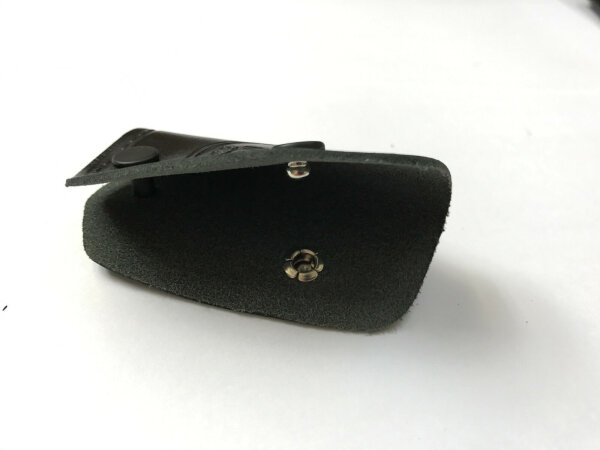 Echtleder Schlüsseltasche Schlüsseletui  für Mercedes Echtleder W110 W115 SLC W116 schwarz