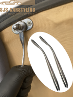 Verdeckhebel Verdeckgriffe Paar + Tasche Etui SET für Mercedes SL R107 schwarz