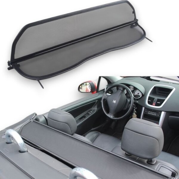 Windschott passend für Peugeot 207CC in schwarz