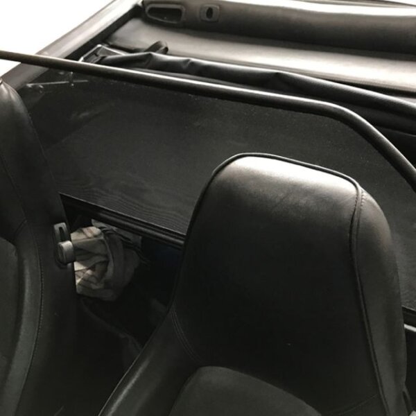 Windschott Einzelrahmen für Porsche 911G-model 964 in schwarz