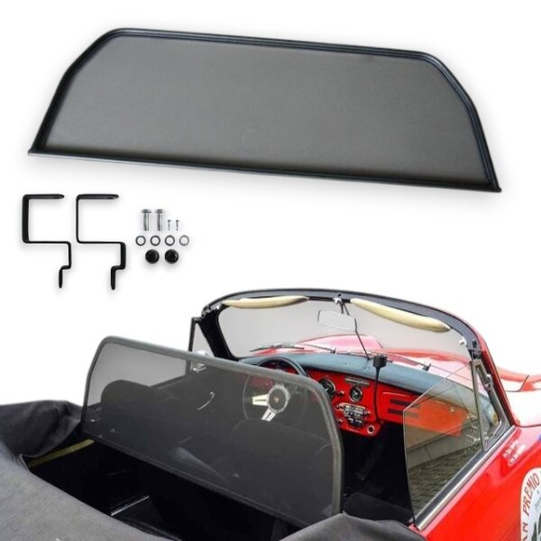Windschott Einzelrahmen für Porsche 356 Speedster in schwarz