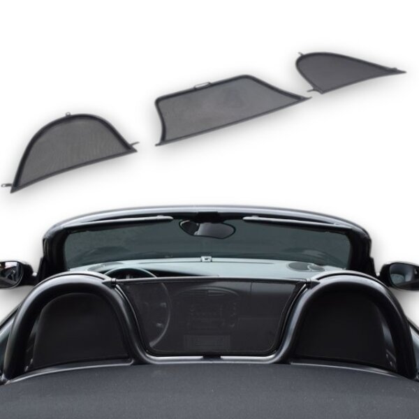 Windschott passend für Porsche Boxster 986 in schwarz