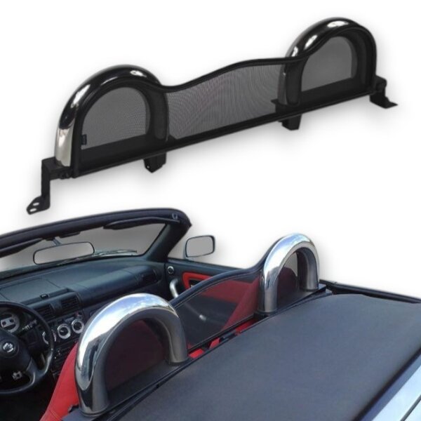 Windschott passend für Toyota MR2 W3 Spyder in schwarz