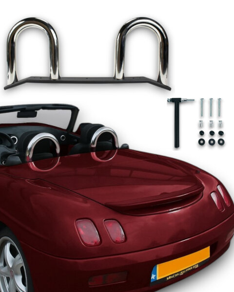 Überrollbügel für Fiat Barchetta (1995-2005) Chrom