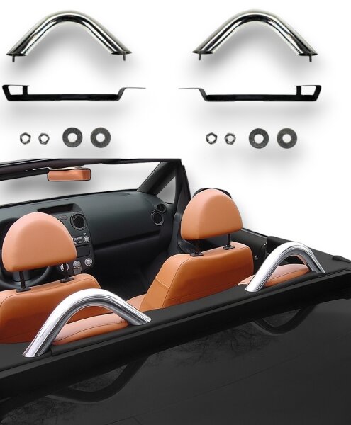 Überrollbügel für Mitsubishi Colt Model A (2006-2009) Chrom