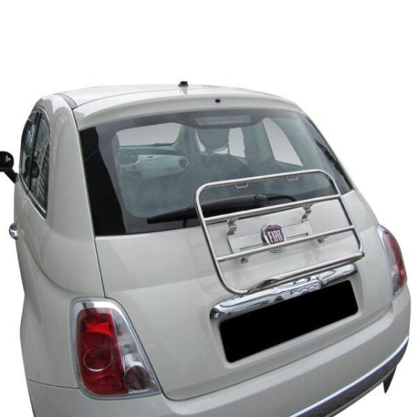 Gepäckträger Heckträger für Fiat 500 Hatchback ab 2007 Chrom