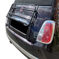 Gepäckträger Heckträger für Fiat 500c Convertible ab 2007 schwarz