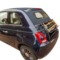 Gepäckträger Heckträger für Fiat 500c Convertible ab 2007 Holzvariante Chrom