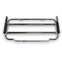 Gepäckträger Heckträger für Fiat 500c Convertible ab 2007 Holzvariante Chrom