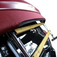 Gepäckträger Heckträger für Fiat 500c Convertible ab 2007 Holzvariante Chrom