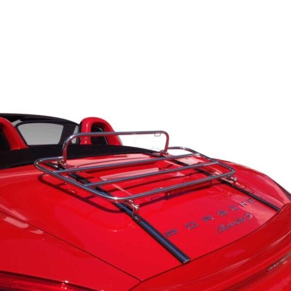 Gepäckträger Heckträger für Porsche Boxster 981 Inkl. Dritter Bremsleuchte 2012-2016 Chrom