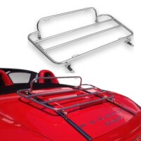 Gepäckträger Heckträger für Porsche Boxster 981 Inkl. Dritter Bremsleuchte 2012-2016 Chrom