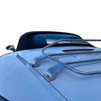 Gepäckträger Heckträger für Porsche Boxster 981 Inkl. dritter Bremsleuchte 2012-2016 Holzvariante Chrom