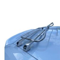 Gepäckträger Heckträger für Porsche Boxster 981 Inkl. dritter Bremsleuchte 2012-2016 Holzvariante Chrom