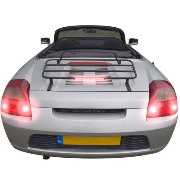 Gepäckträger Heckträger für Toyota MR2 Spider Inkl. dritter Bremsleuchte 2000-2005 schwarz