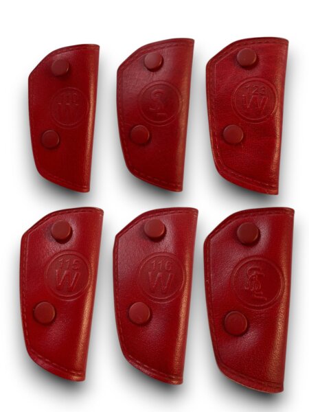 Echtleder Schlüsseltasche Schlüsseletui  für Mercedes Echtleder W110 W115 SLC W116 rot