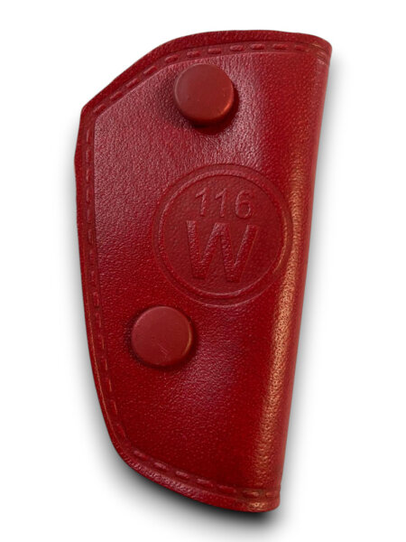 Echtleder Schlüsseltasche Schlüsseletui  für Mercedes Echtleder W110 W115 SLC W116 rot
