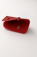Echtleder Schlüsseltasche Schlüsseletui  für Mercedes Echtleder W110 W115 SLC W116 rot