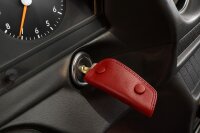 Echtleder Schlüsseltasche Schlüsseletui  für Mercedes Echtleder W110 W115 SLC W116 rot