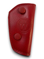 Echtleder Schlüsseltasche Schlüsseletui  für Mercedes Echtleder W110 W115 SLC W116 rot