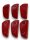 Echtleder Schlüsseltasche Schlüsseletui  für Mercedes Echtleder W110 W115 SLC W116 rot