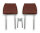 Kopfstützen Normalform hinten mit Befestigung für Mercedes W114 W115 W116 W108