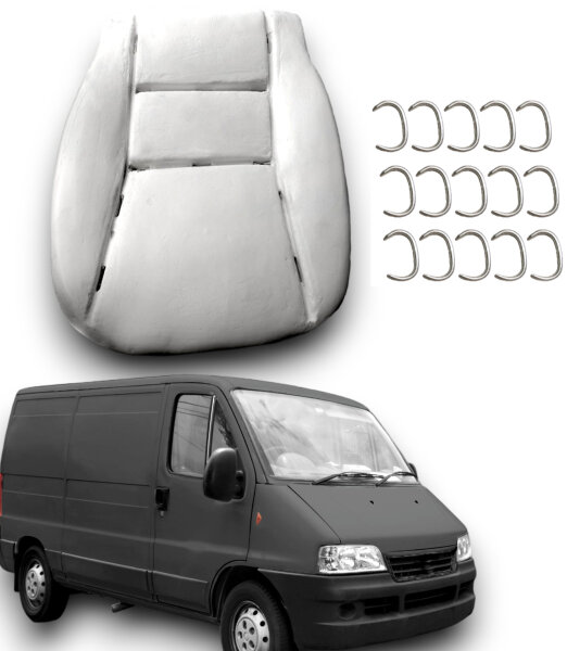 Sitzauflage Sitzpolster Schaumpolster für Fiat Ducato 2006 - 2014 mit Klammern