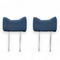 Kopfstützen Hasenohr vorne Blau Kunstleder für...