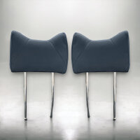 Kopfstützen Hasenohr vorne Blau Kunstleder für Mercedes W107 W114 W115 W116 W108