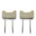 Kopfstützen Hasenohr hinten Beige Echtleder für Mercedes W114 W115 W116 W108
